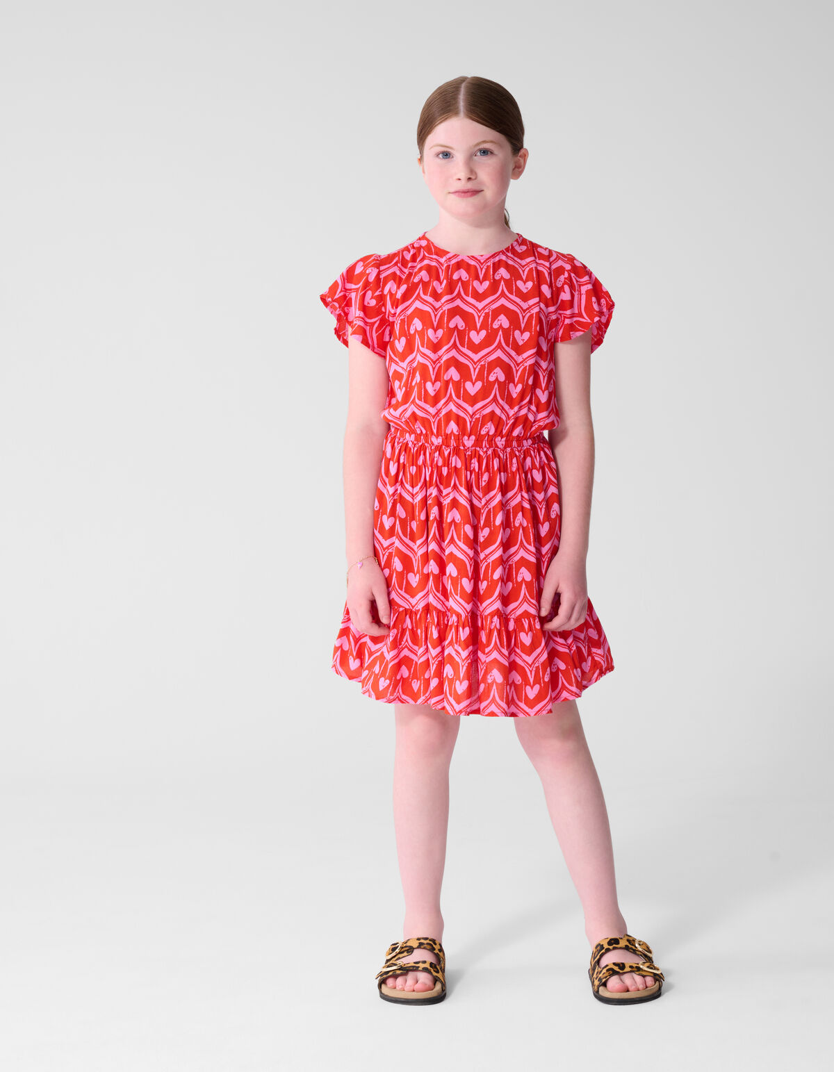 Herzprint Mini Kleid Rosa SHOEBY GIRLS
