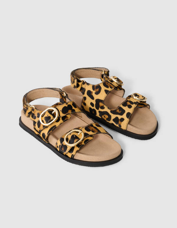 Leopard Sandale Braun SHOEBY SHOES