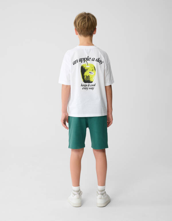 Apple Artwork T-Shirt Wei&szlig; SHOEBY BOYS