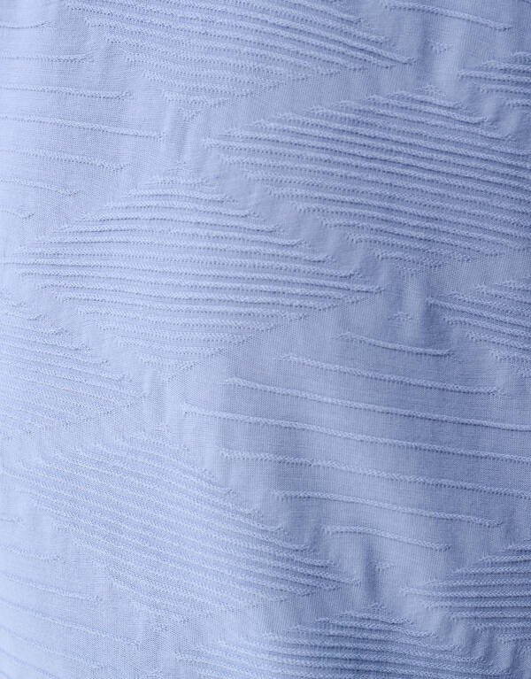 Wave Texture T-shirt Hellblau SHOEBY MEN