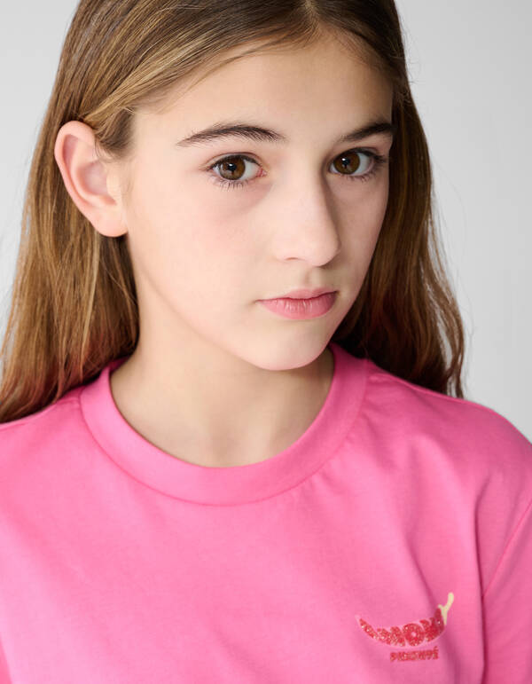 Pepper Artwork T-Shirt Rosa SHOEBY GIRLS