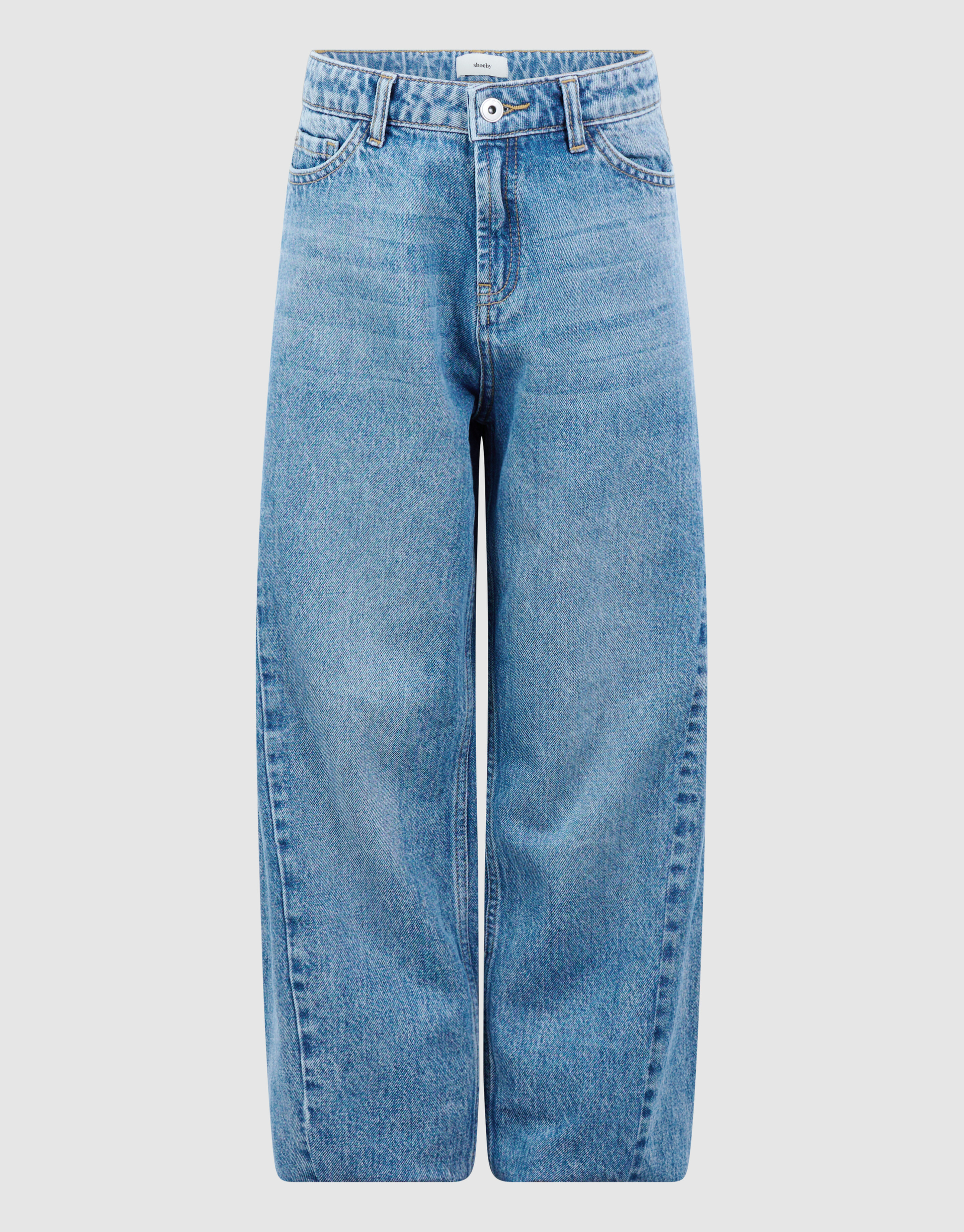 Jeans mit Naht und Barrel-Fit-Passform, blau SHOEBY GIRLS