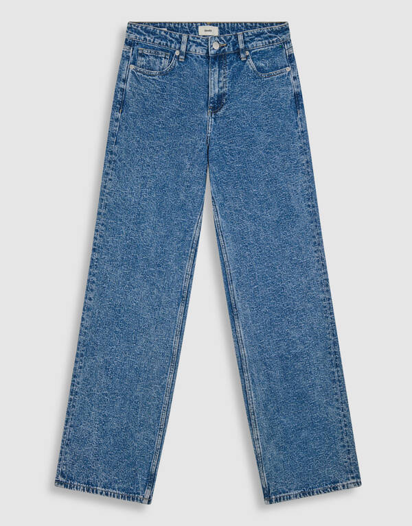 Jeans Structure mit weitem Bein in Mittelstein SHOEBY WOMEN