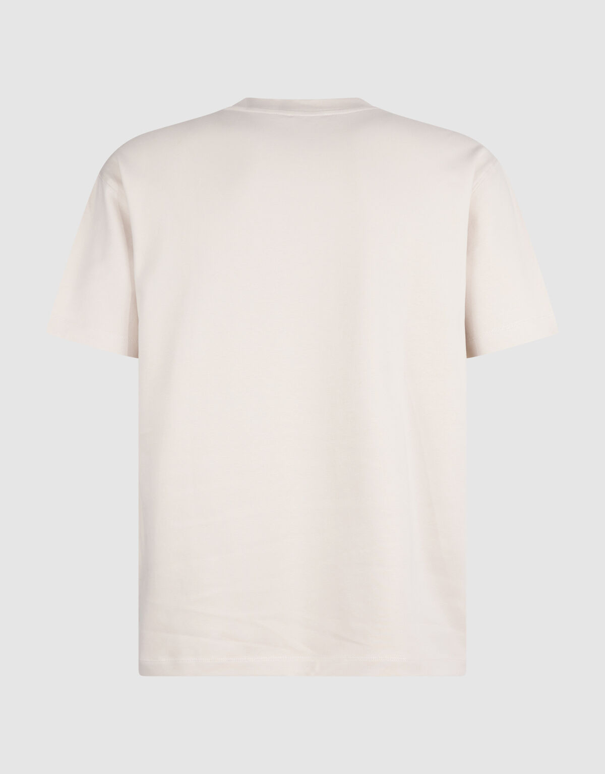 Basic-T-Shirt mit Aufdruck Beige SHOEBY MEN
