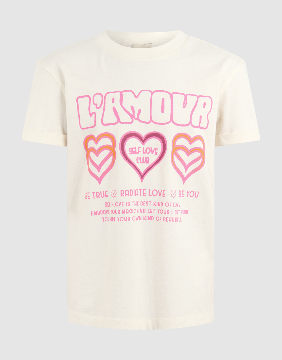 L'amour Artwork T-shirt Off Wei&szlig; SHOEBY GIRLS