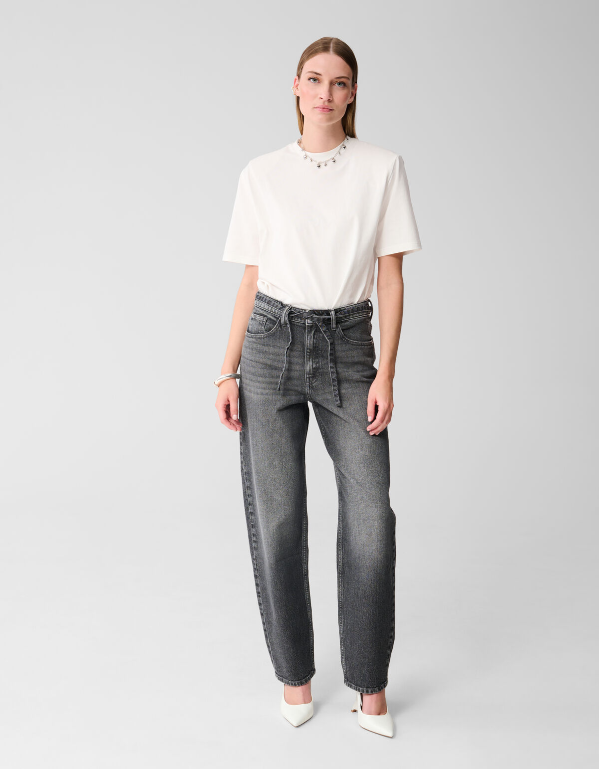 Balloon Fit Jeans Grijs SHOEBY WOMEN