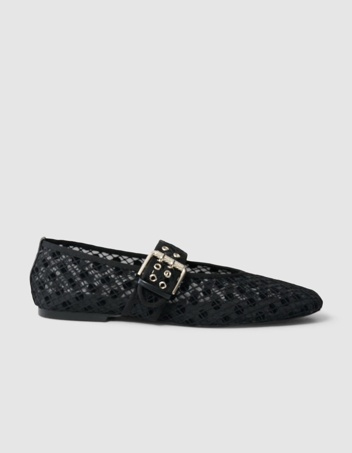 Polkadot Mesh Ballerinas Schwarz SHOEBY SHOES