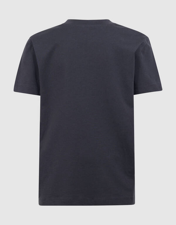 Bisous Glitter Artwork T-Shirt Dunkelgrau SHOEBY GIRLS