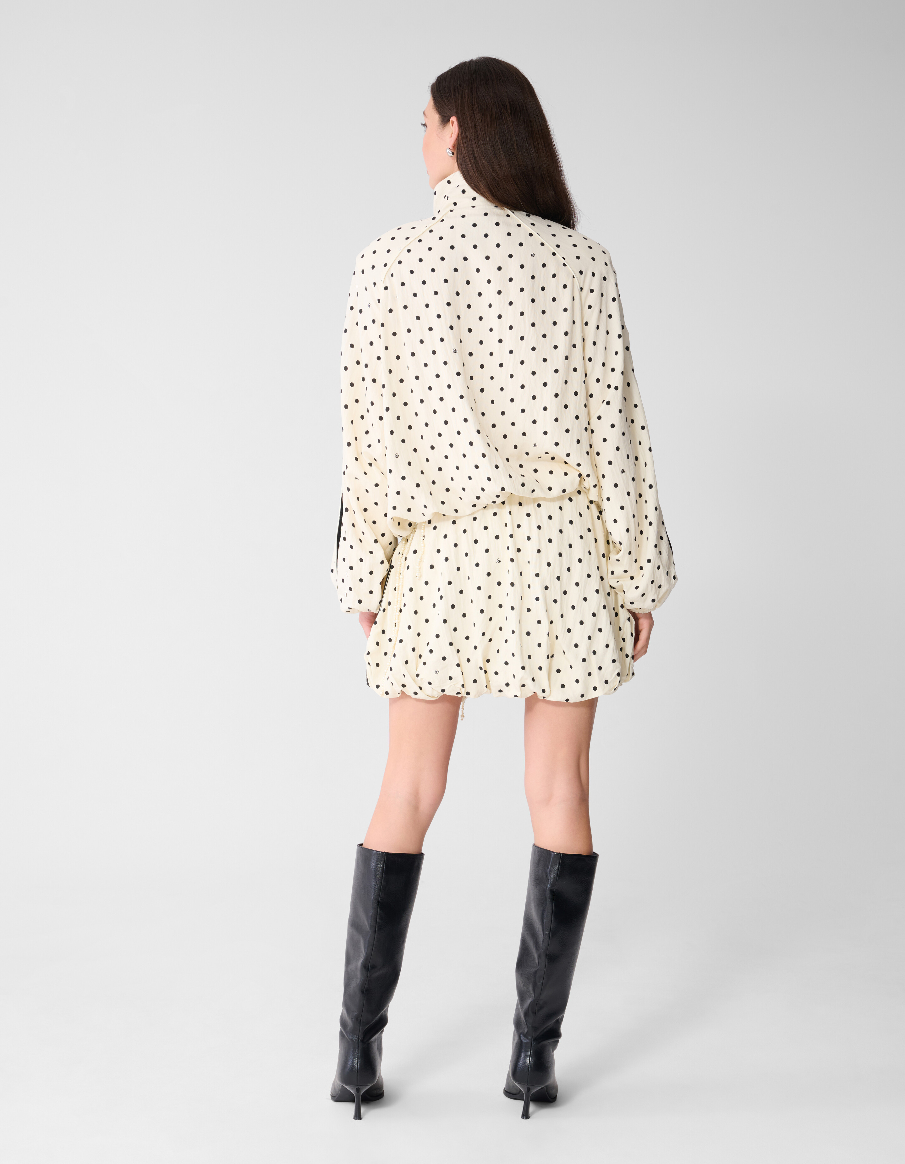 Oversized Polkadot Jack gebrochenes Wei&szlig; SHOEBY WOMEN