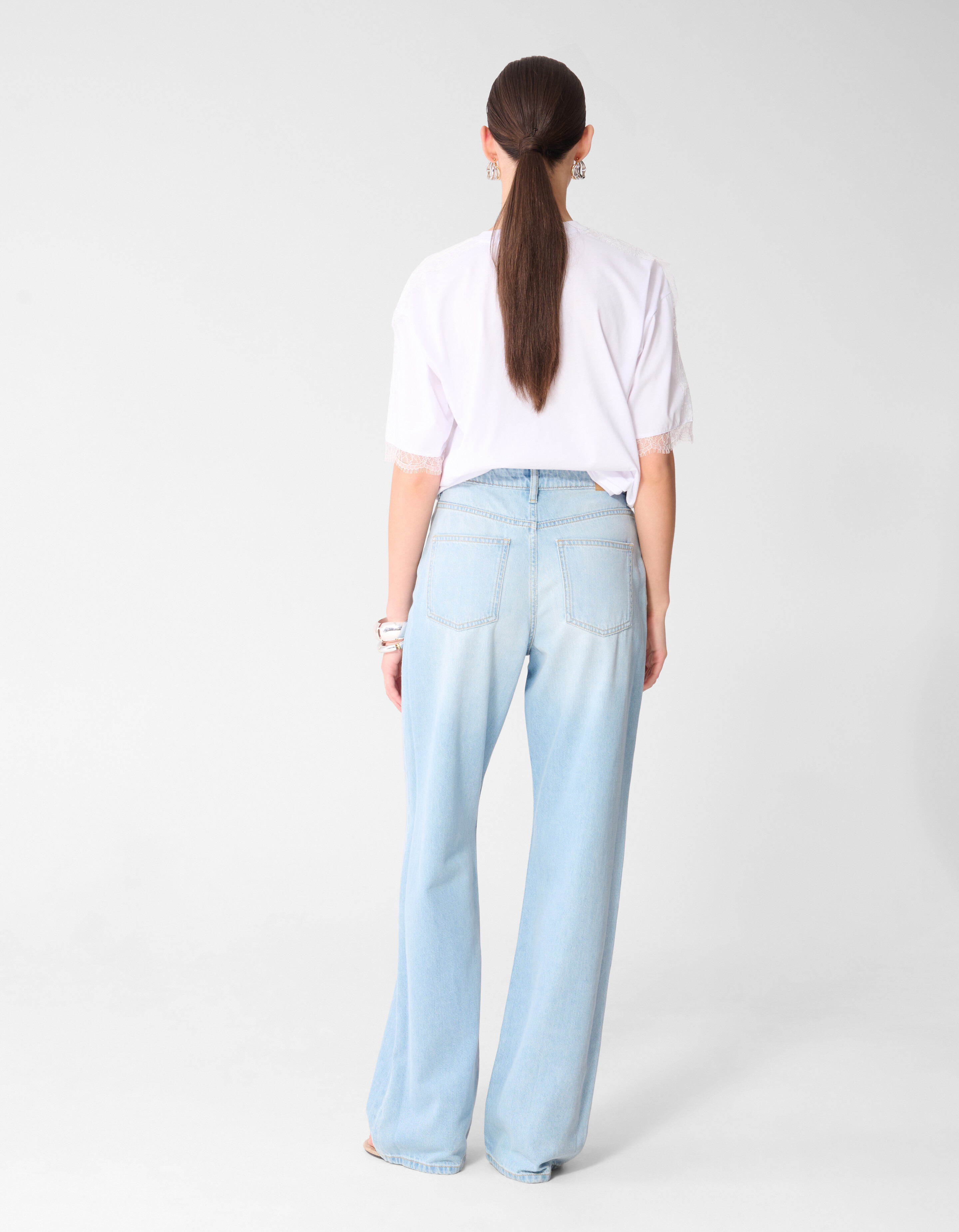 Jeans mit weitem Bein gebleicht SHOEBY WOMEN