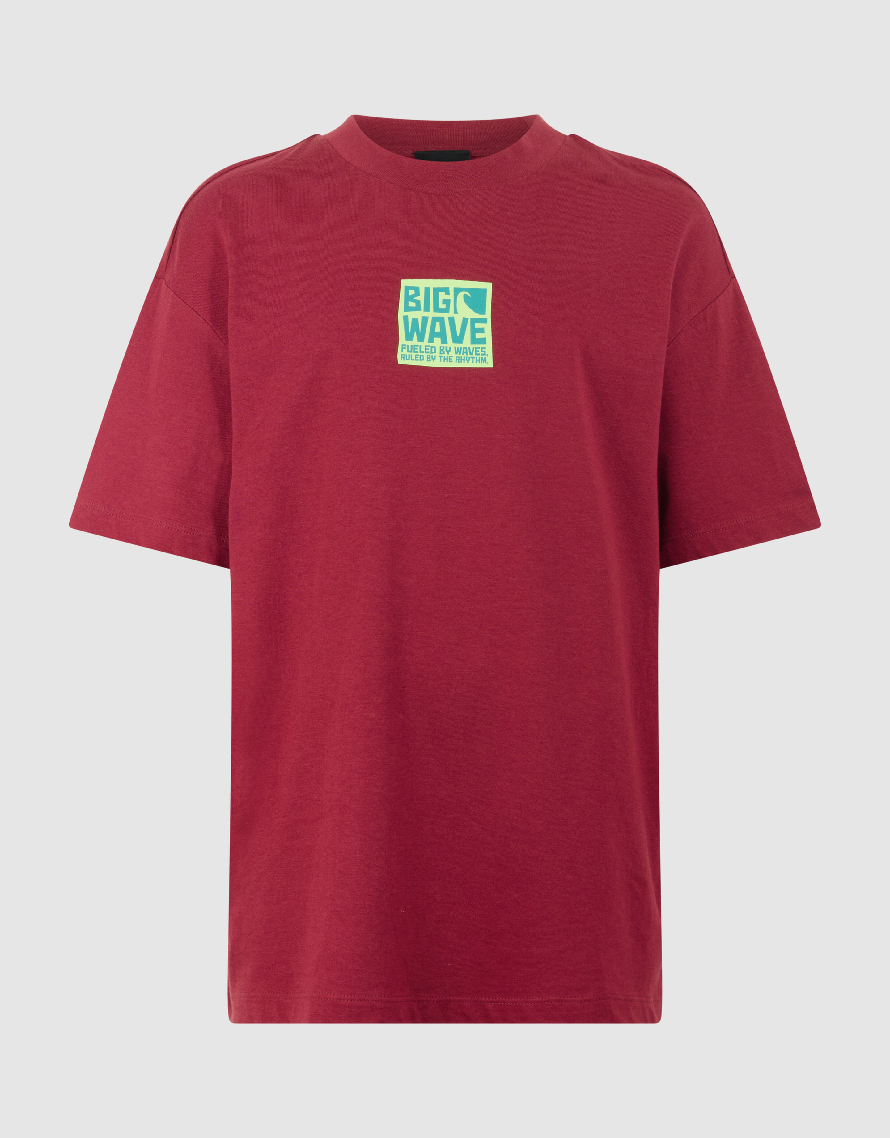Big Wave Artwork T-Shirt Dunkelrot SHOEBY BOYS