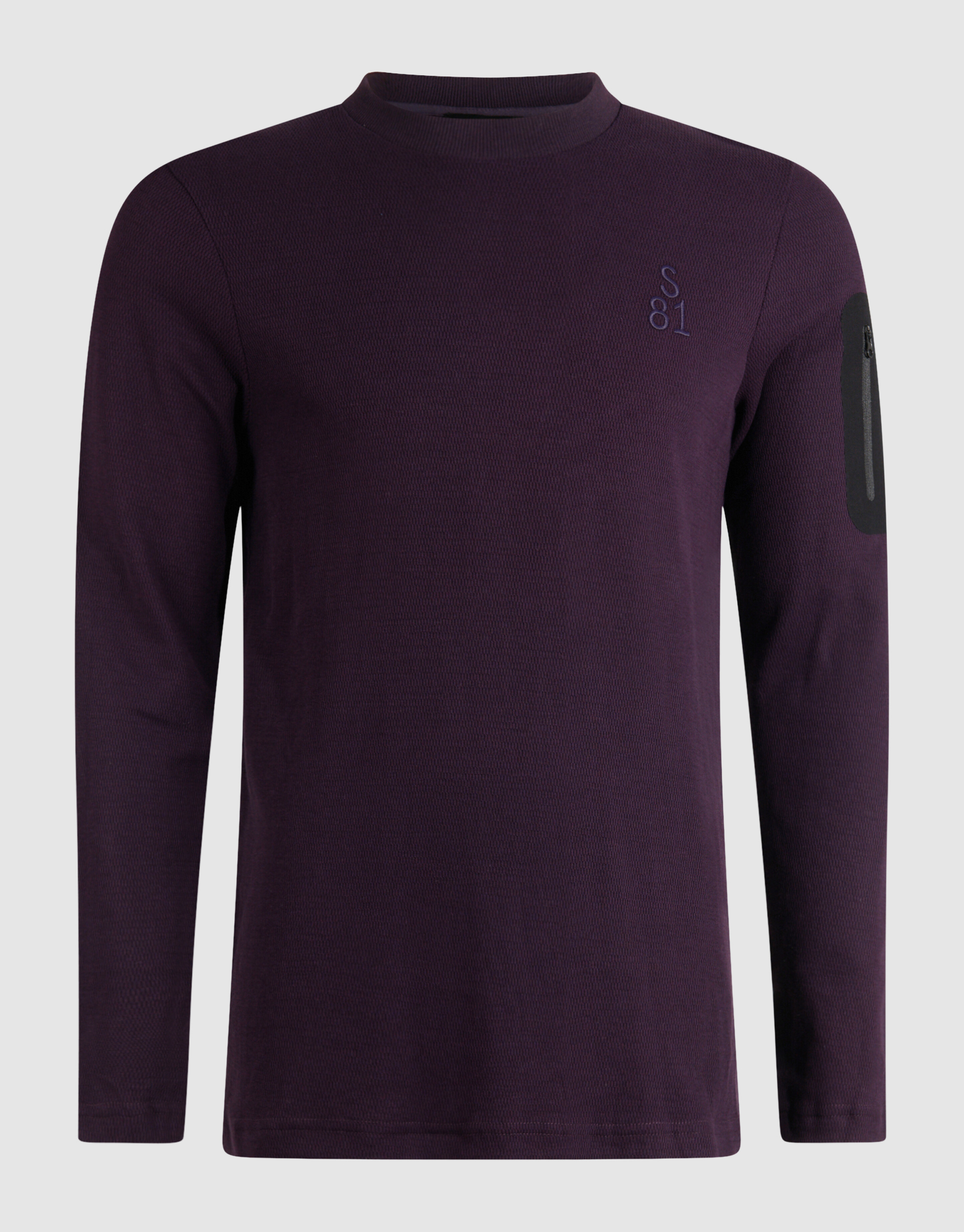 Structure Pocket T-Shirt Dunkelrot SHOEBY MEN