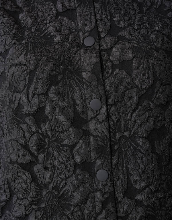 Puff-Jacquard-Bluse Schwarz SHOEBY WOMEN