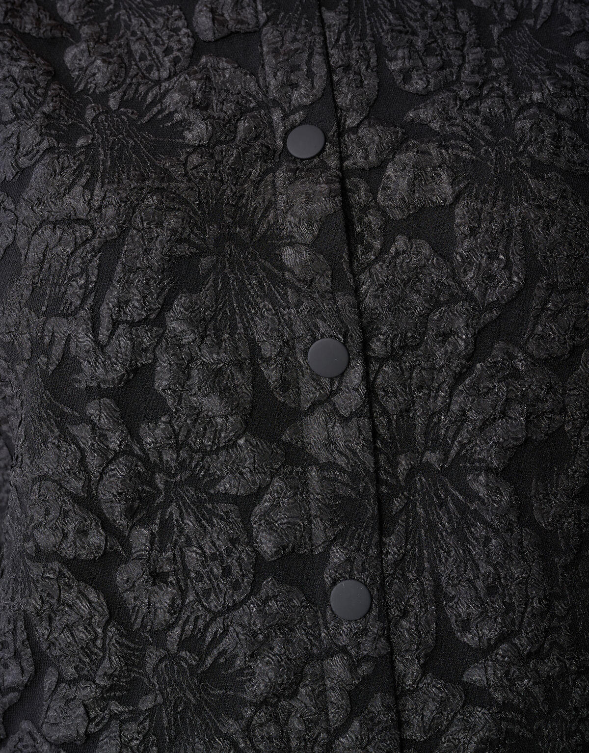 Puff-Jacquard-Bluse Schwarz SHOEBY WOMEN