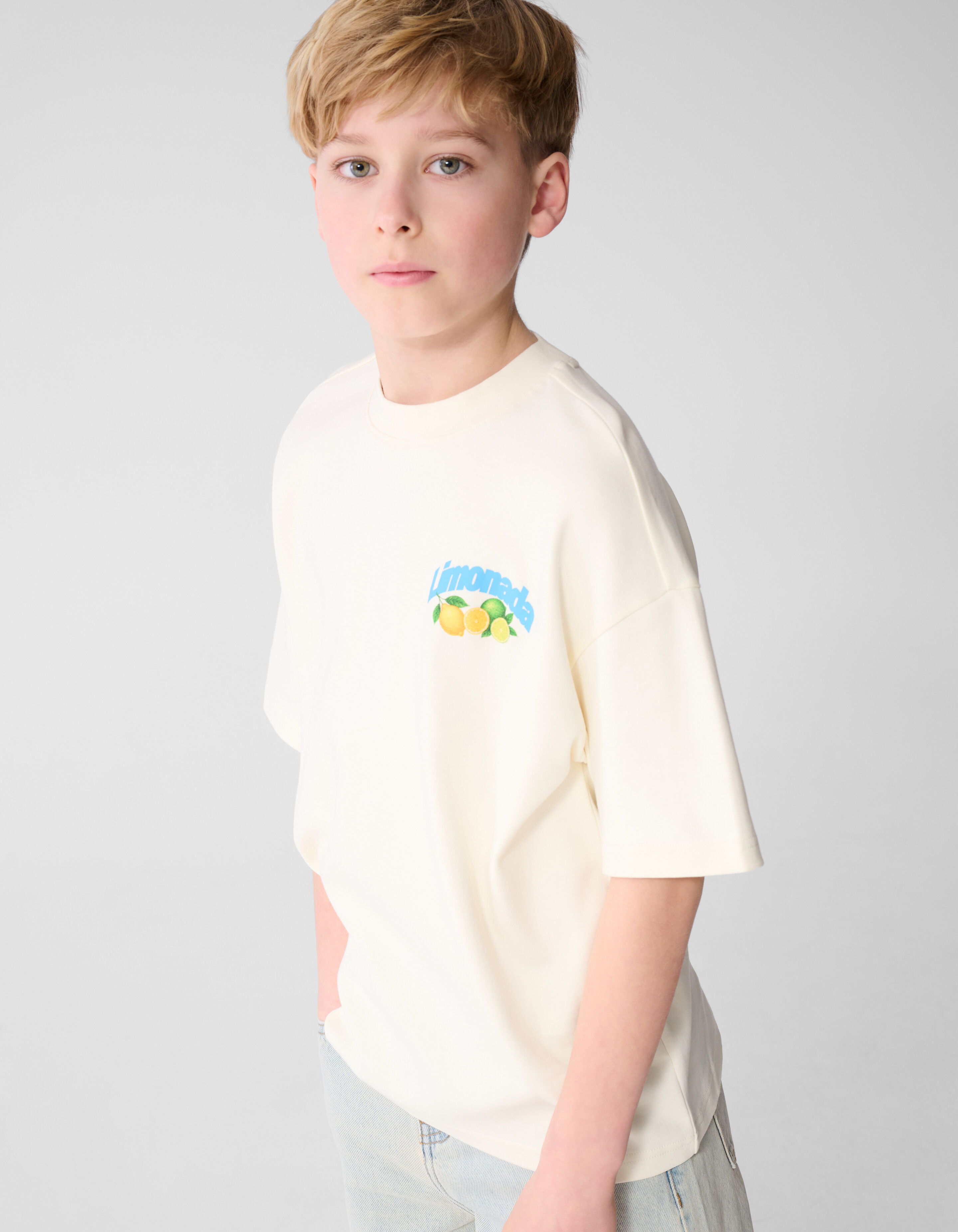 Limonada Artwork T-Shirt Gebrochen Wei&szlig; SHOEBY BOYS