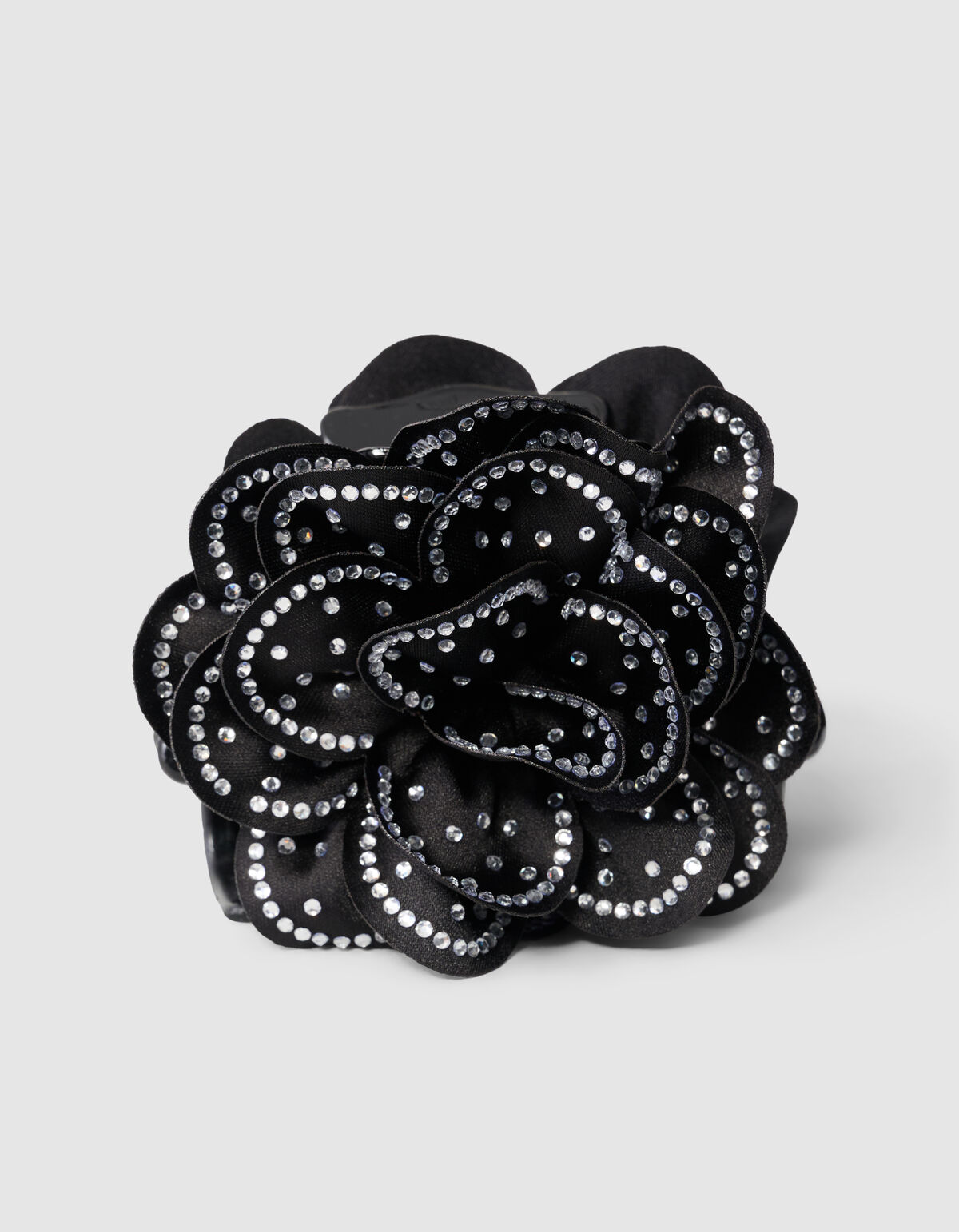 Strass Blume Haarspange Schwarz SHOEBY ACCESSOIRES