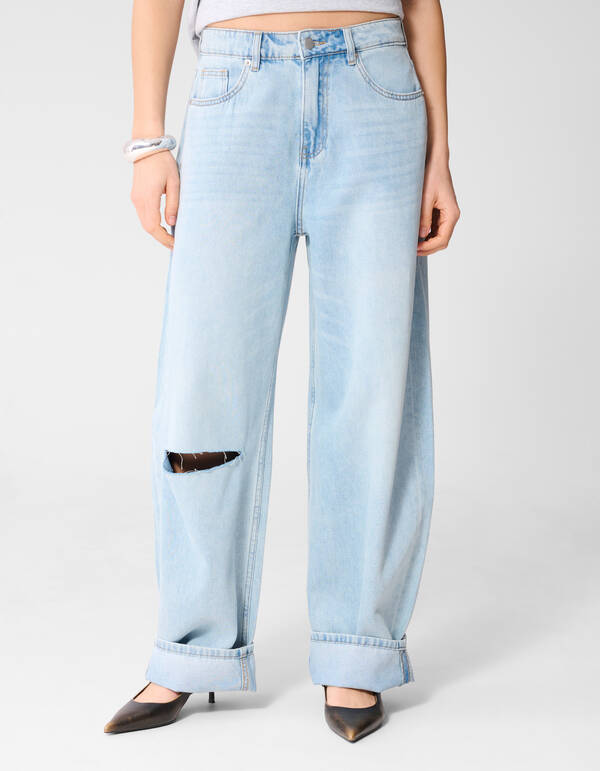 Straight Fit Jeans Gebleicht Von Monica SHOEBY WOMEN