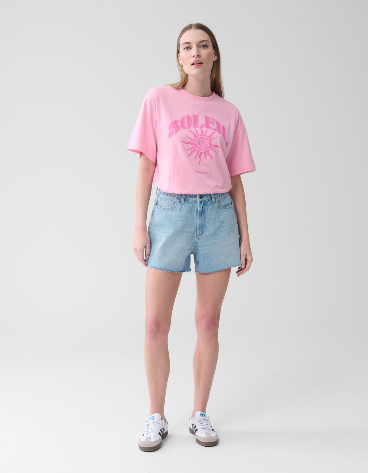 Strass Denim Short gebleicht SHOEBY WOMEN