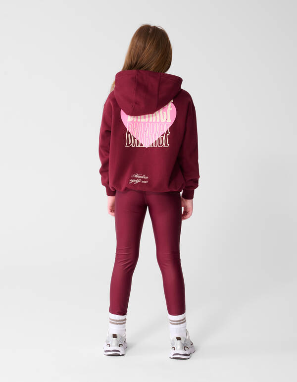 Gl&auml;nzende Leggings Dunkelrot SHOEBY GIRLS