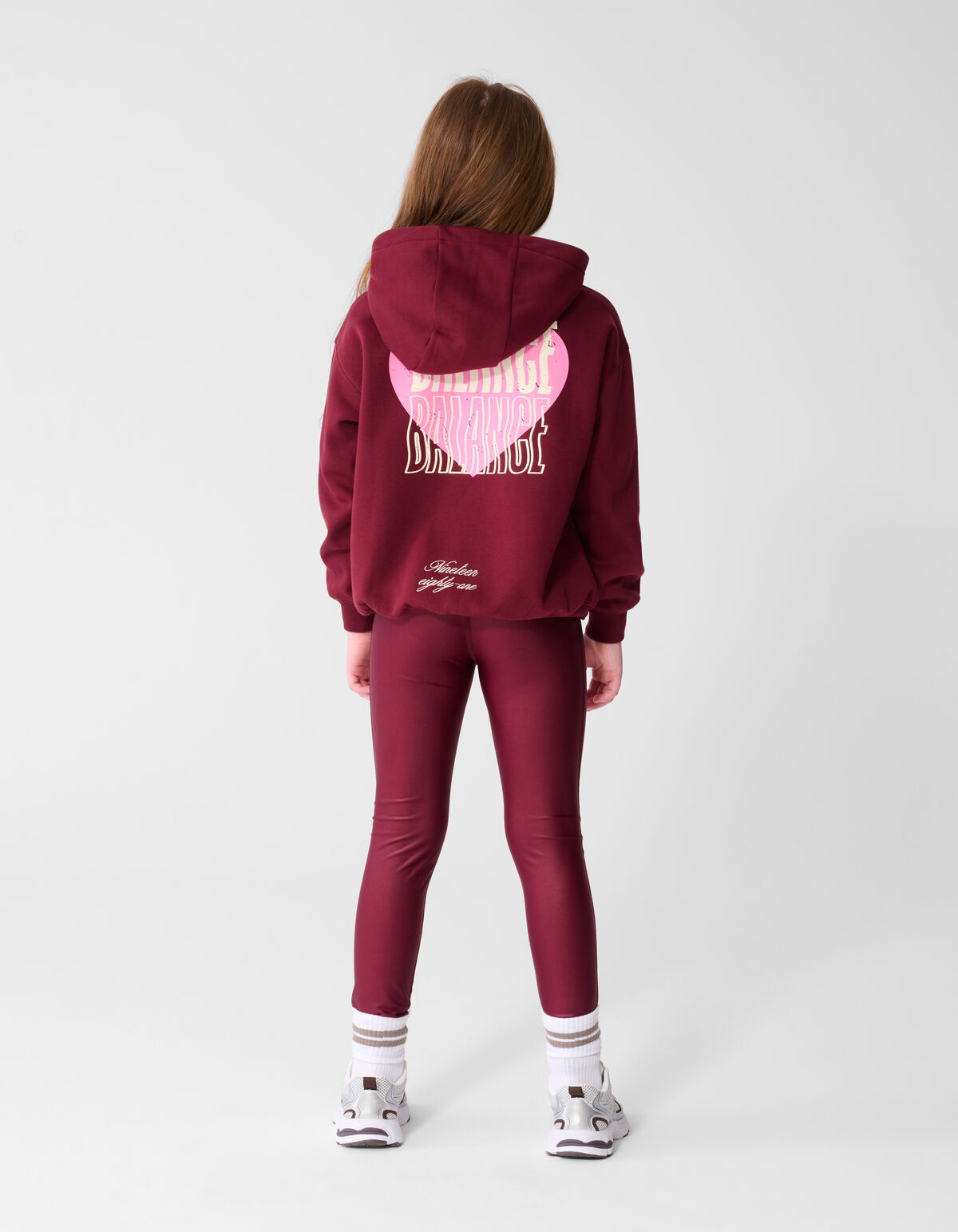 Gl&auml;nzende Leggings Dunkelrot SHOEBY GIRLS