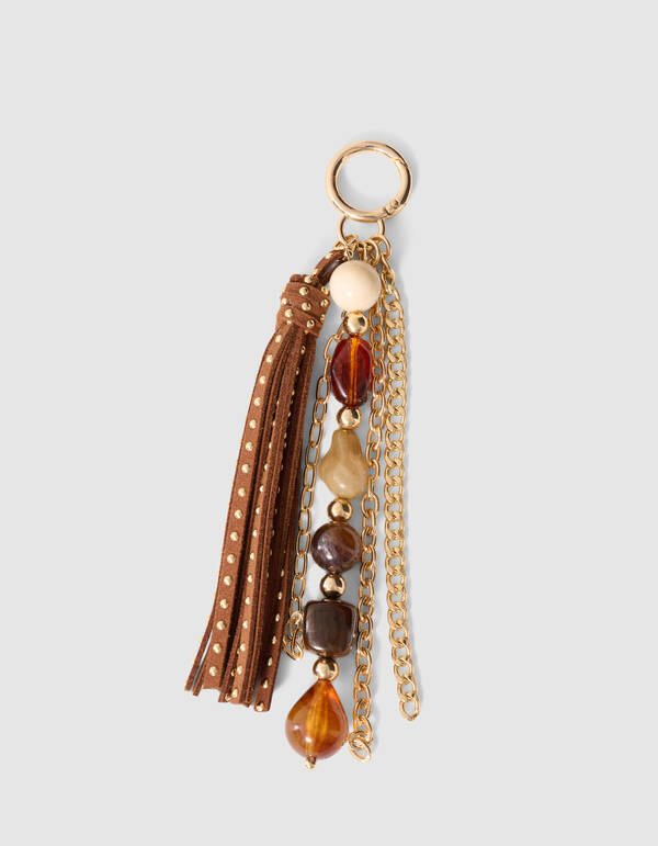 Mix Bagcharm Bruin/Goud SHOEBY ACCESSOIRES