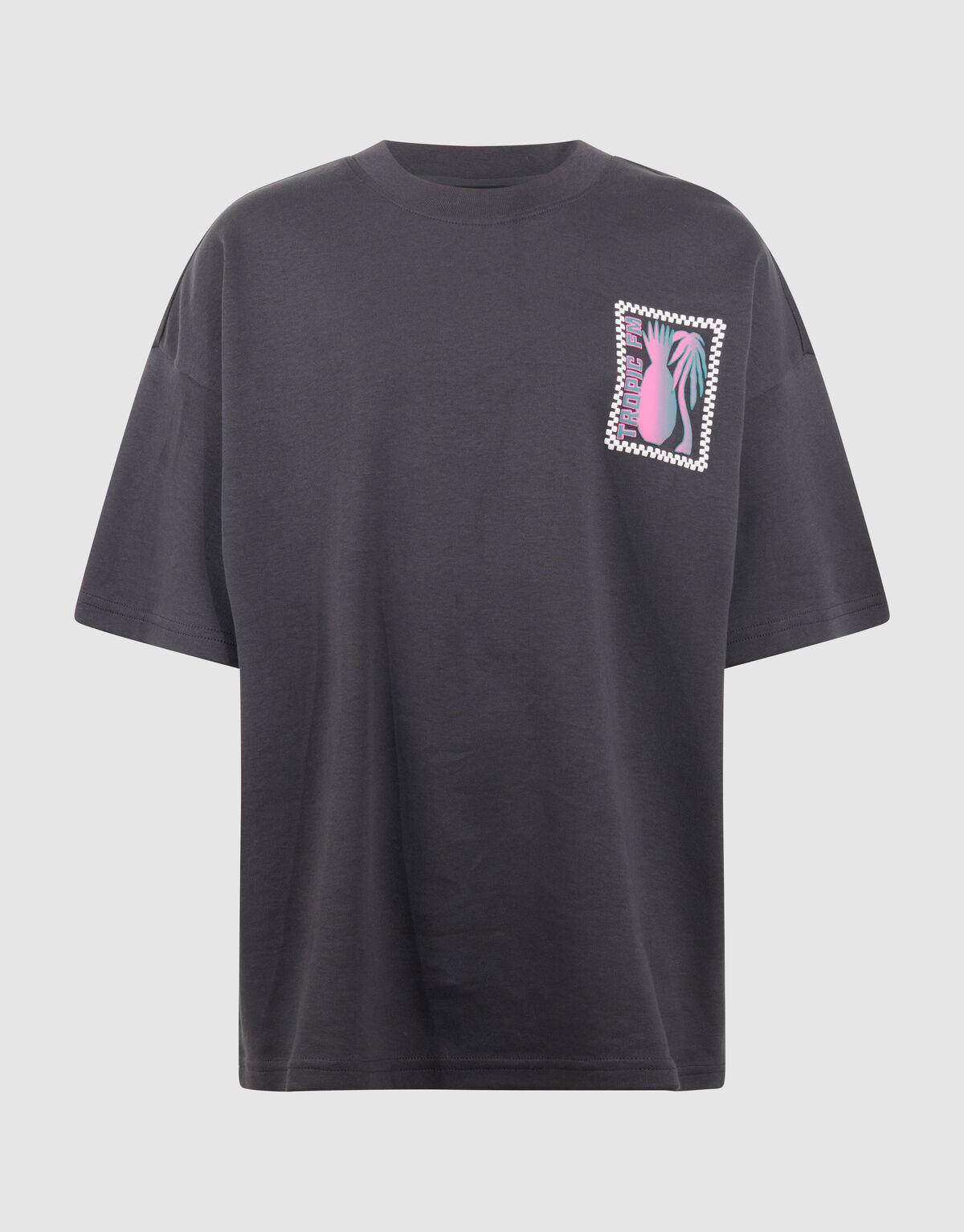 Tropic Artwork T-Shirt Dunkelgrau SHOEBY BOYS