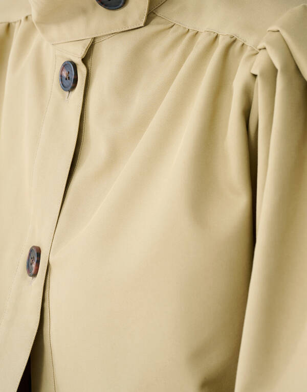 Cropped Trenchcoat Hellbraun SHOEBY WOMEN