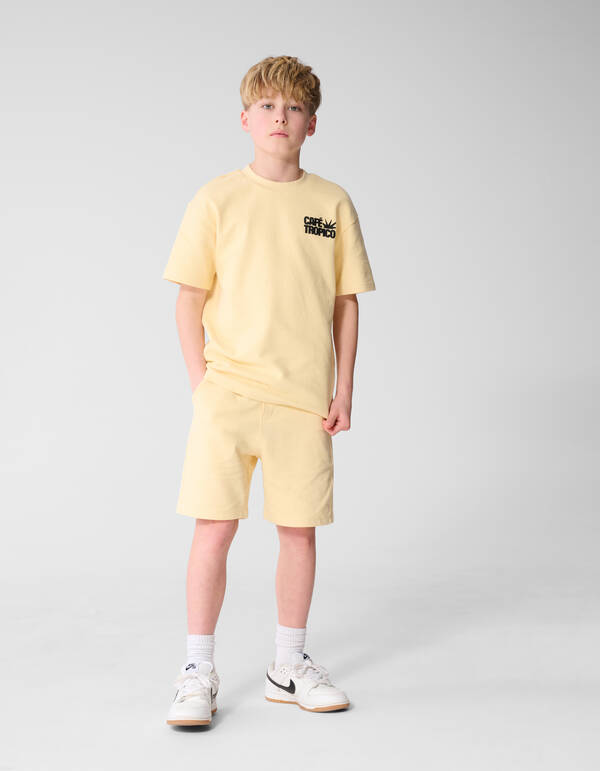 Caf&eacute; Tropico Handtuch T-Shirt Gelb SHOEBY BOYS