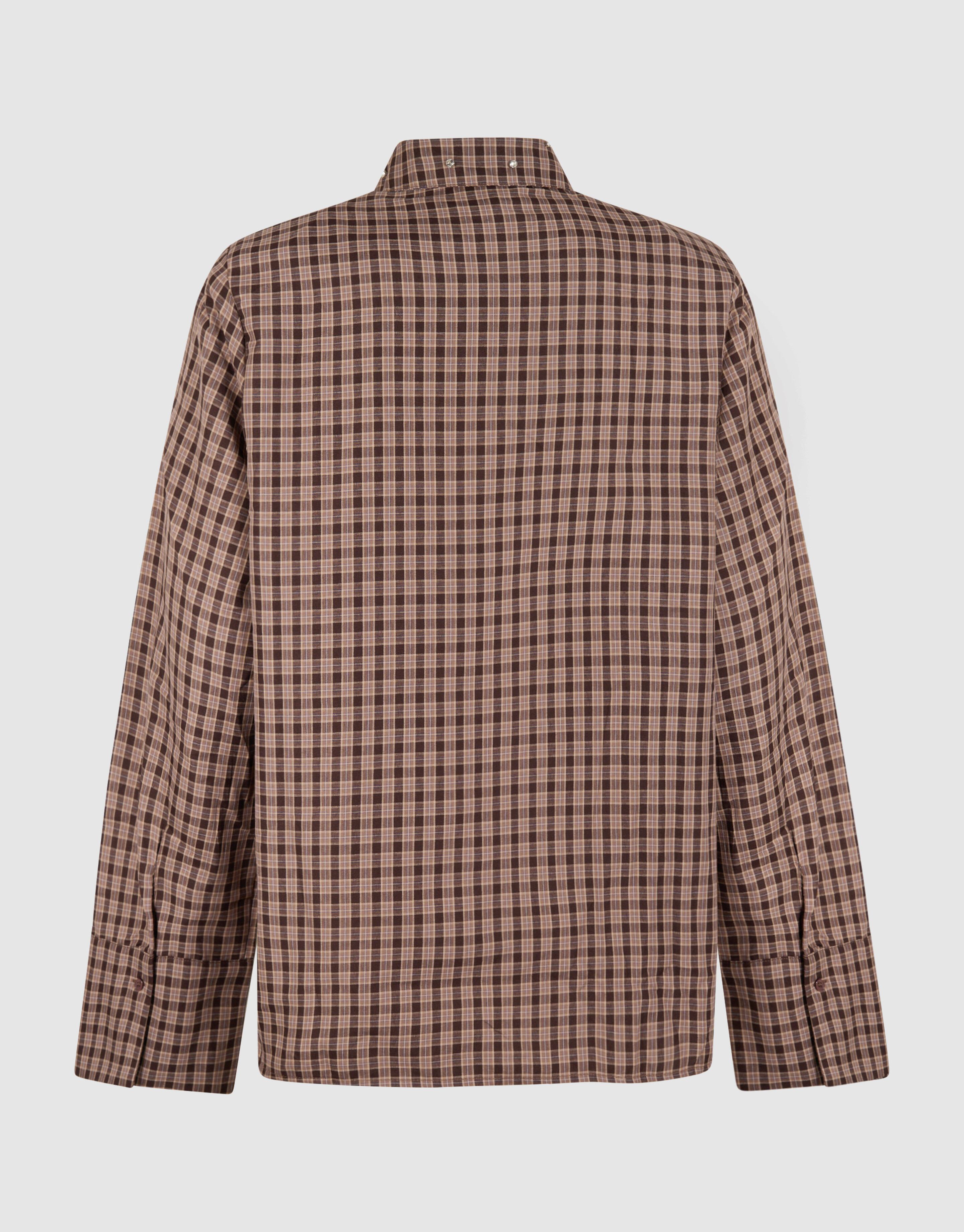 Ruiten Shoulder Strass Blouse Bruin SHOEBY WOMEN