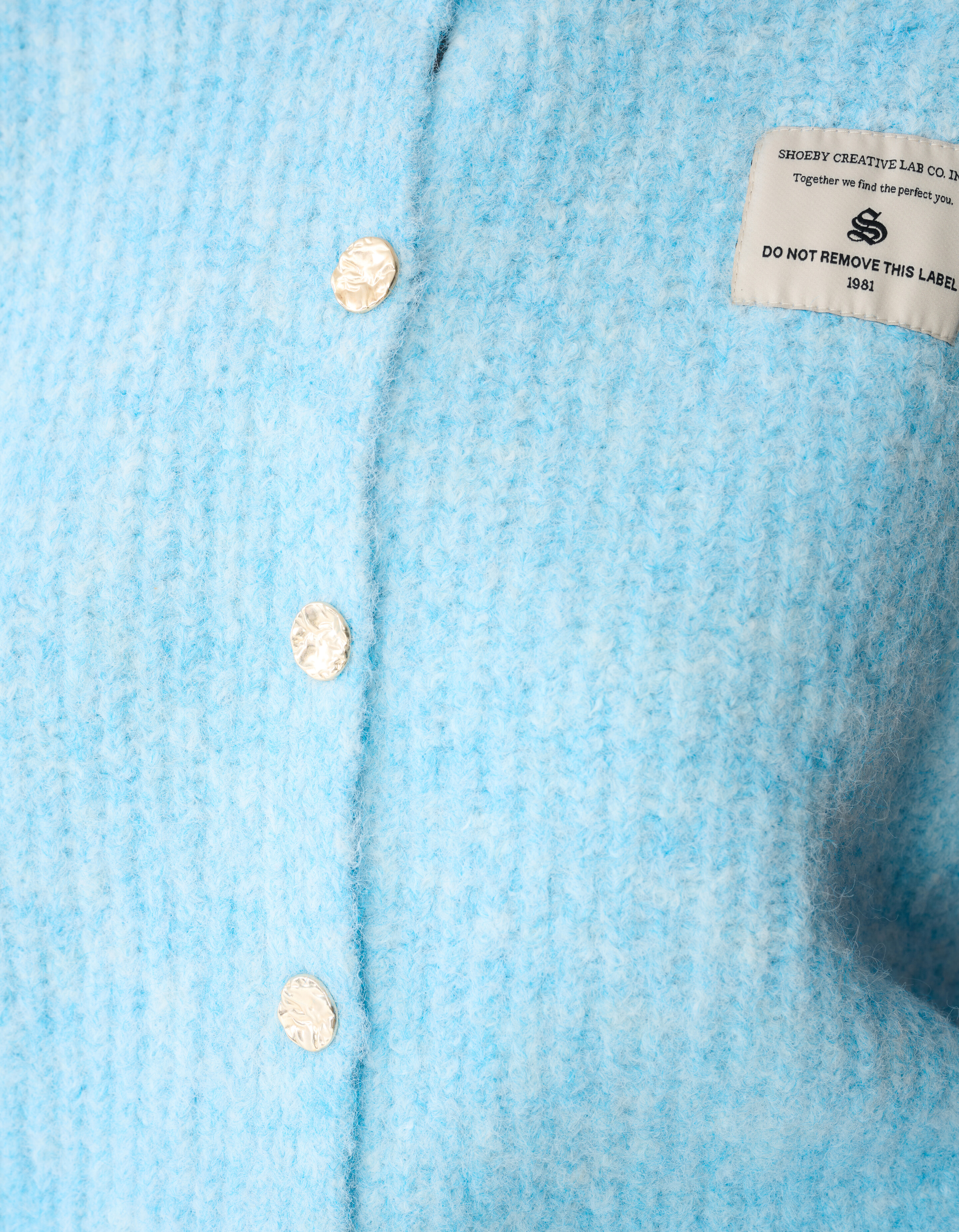 Flauschige Weste Hellblau SHOEBY WOMEN