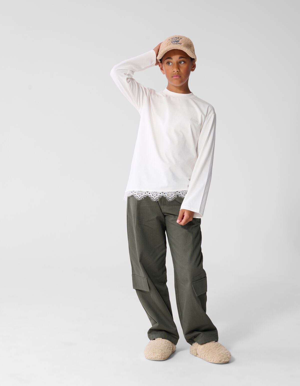Cargo Barrel Fit Hose Dunkelgr&uuml;n SHOEBY GIRLS