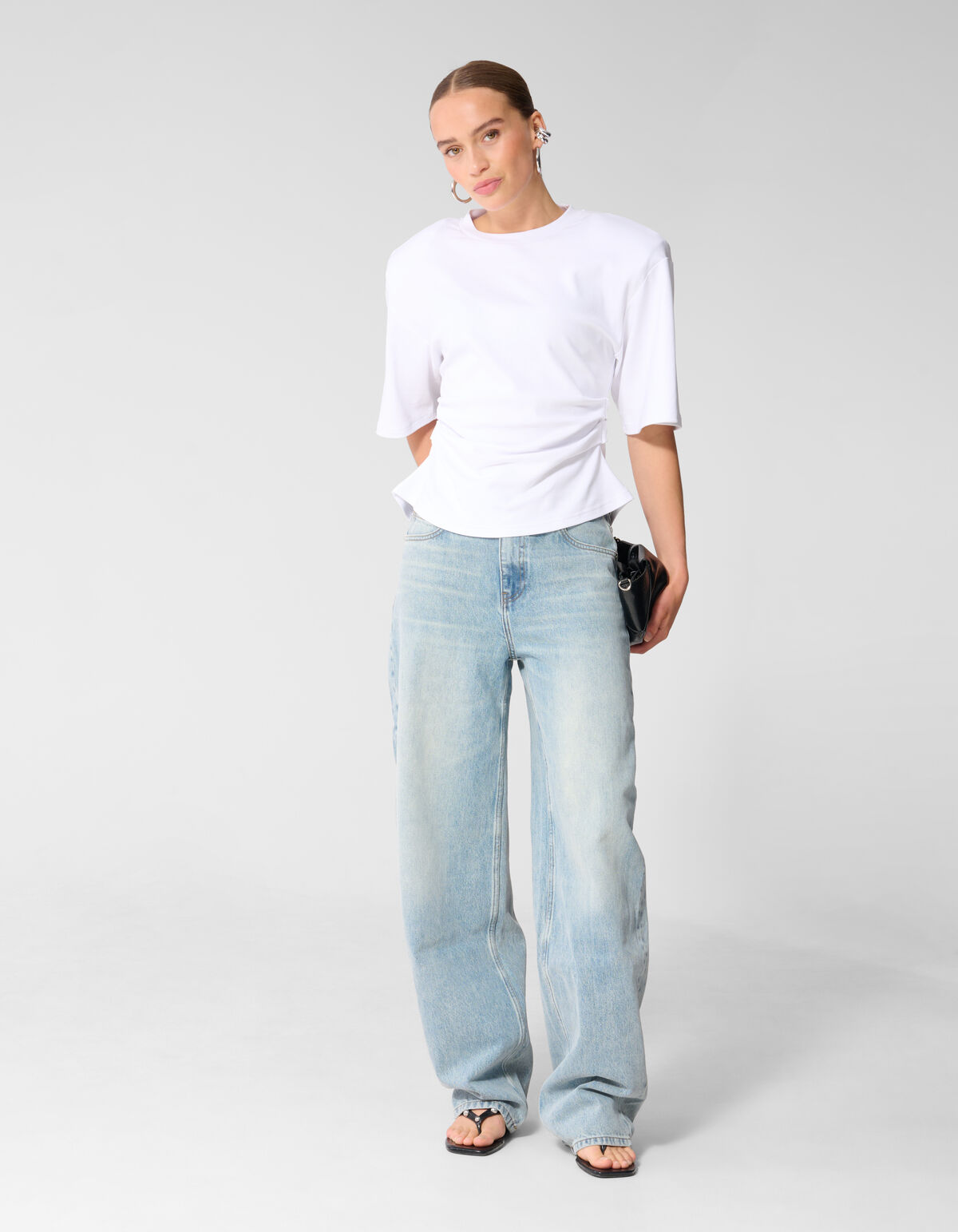 Heavy Barrel Fit Jeans Hellblau SHOEBY WOMEN