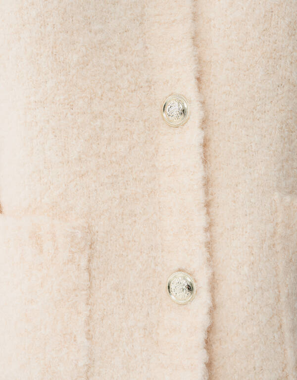 Teddy Knit Cardigan Off-White SHOEBY WOMEN