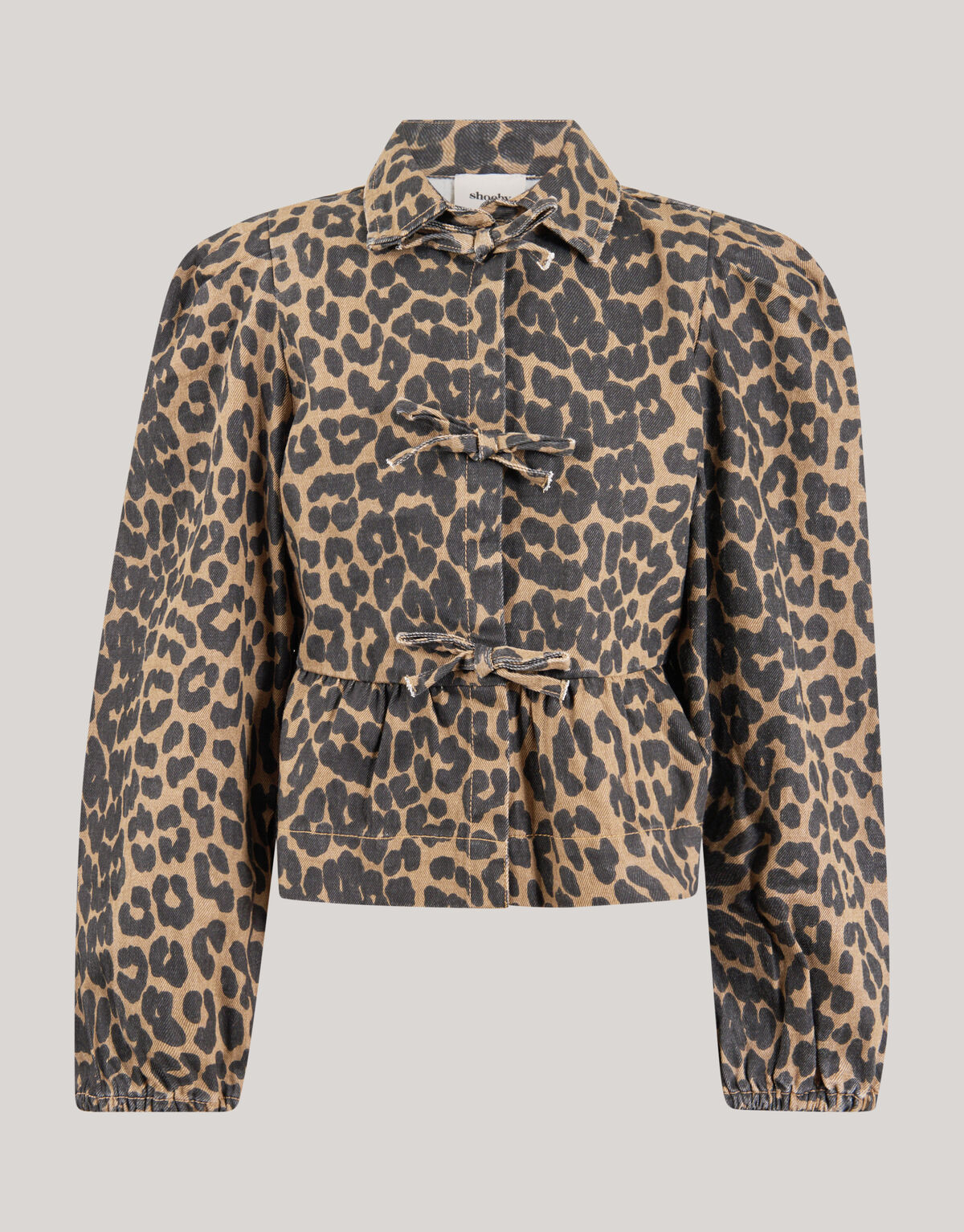 Leopard Schleife Bluse Braun JILL&MITCH