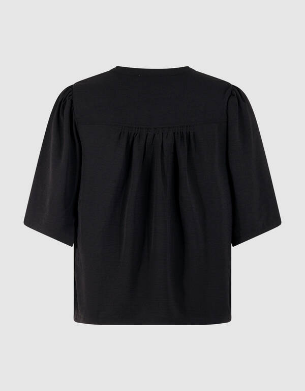 Twist Piping Top Schwarz SHOEBY WOMEN