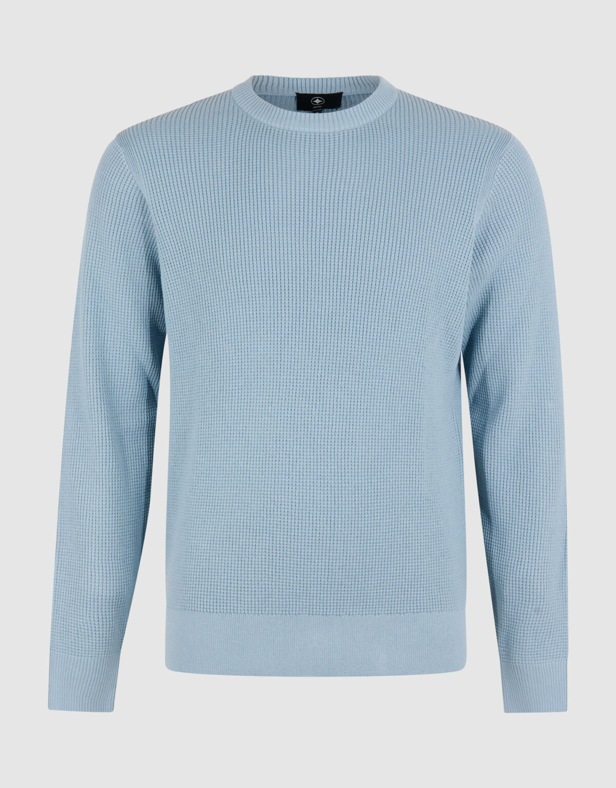 Gestrickter Waffelpullover Hellblau SHOEBY MEN