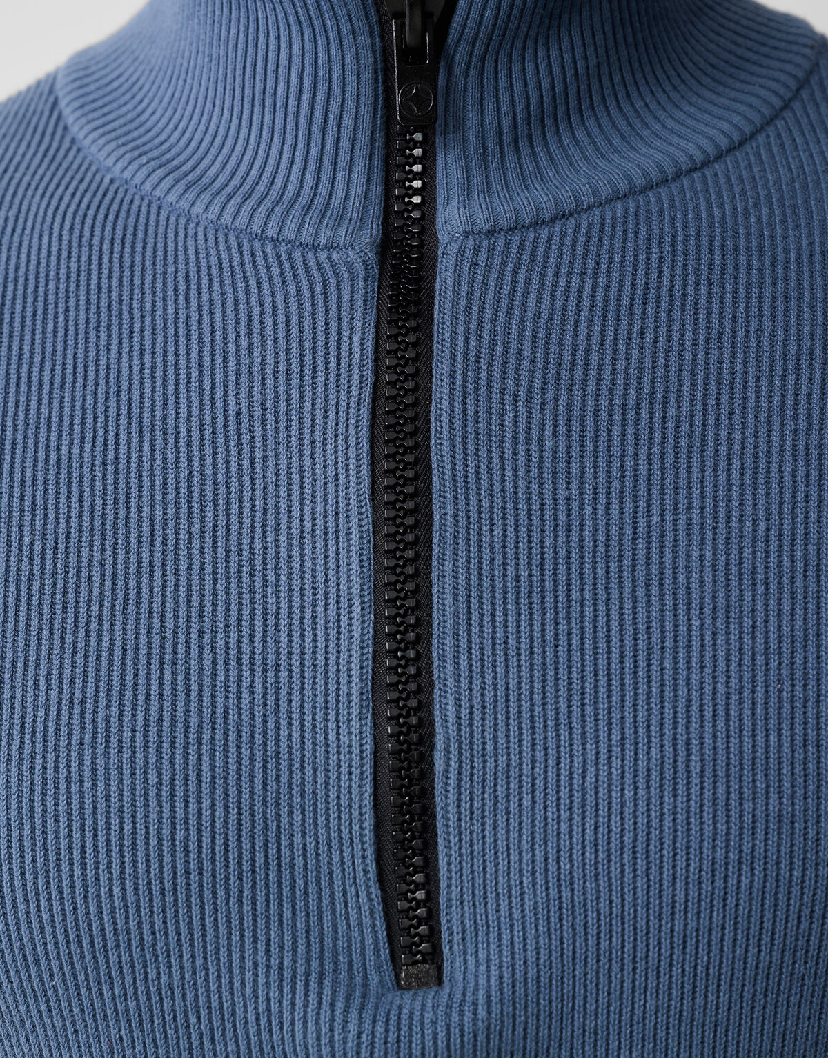 Strickpullover mit halbem Rei&szlig;verschluss Blau SHOEBY MEN