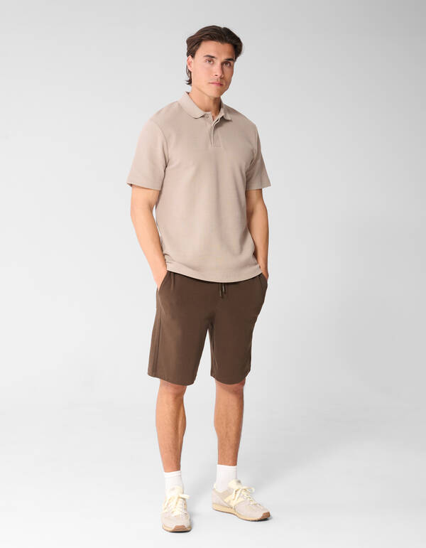 Waffel Polo Hellbraun SHOEBY MEN