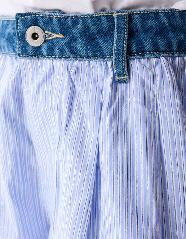Nadelstreifen Banane Kunst Kurz Blau SHOEBY GIRLS