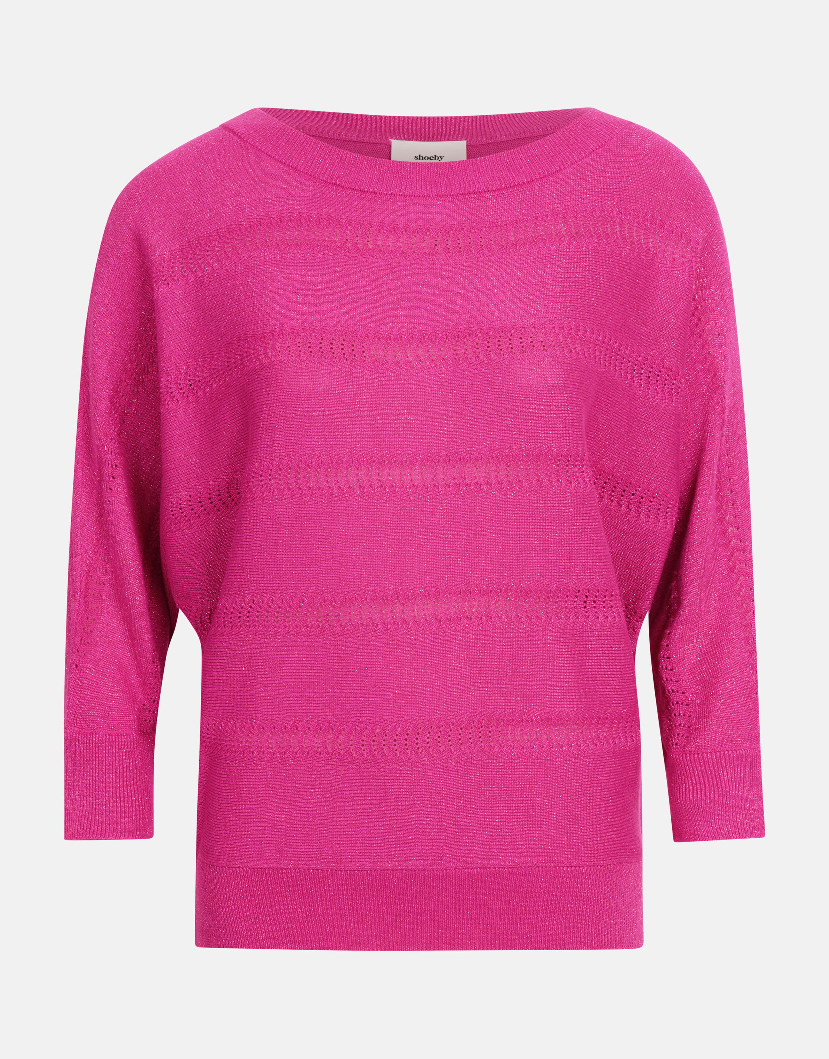 Glitzer Fledermaus-Pullover Rosa SHOEBY WOMEN