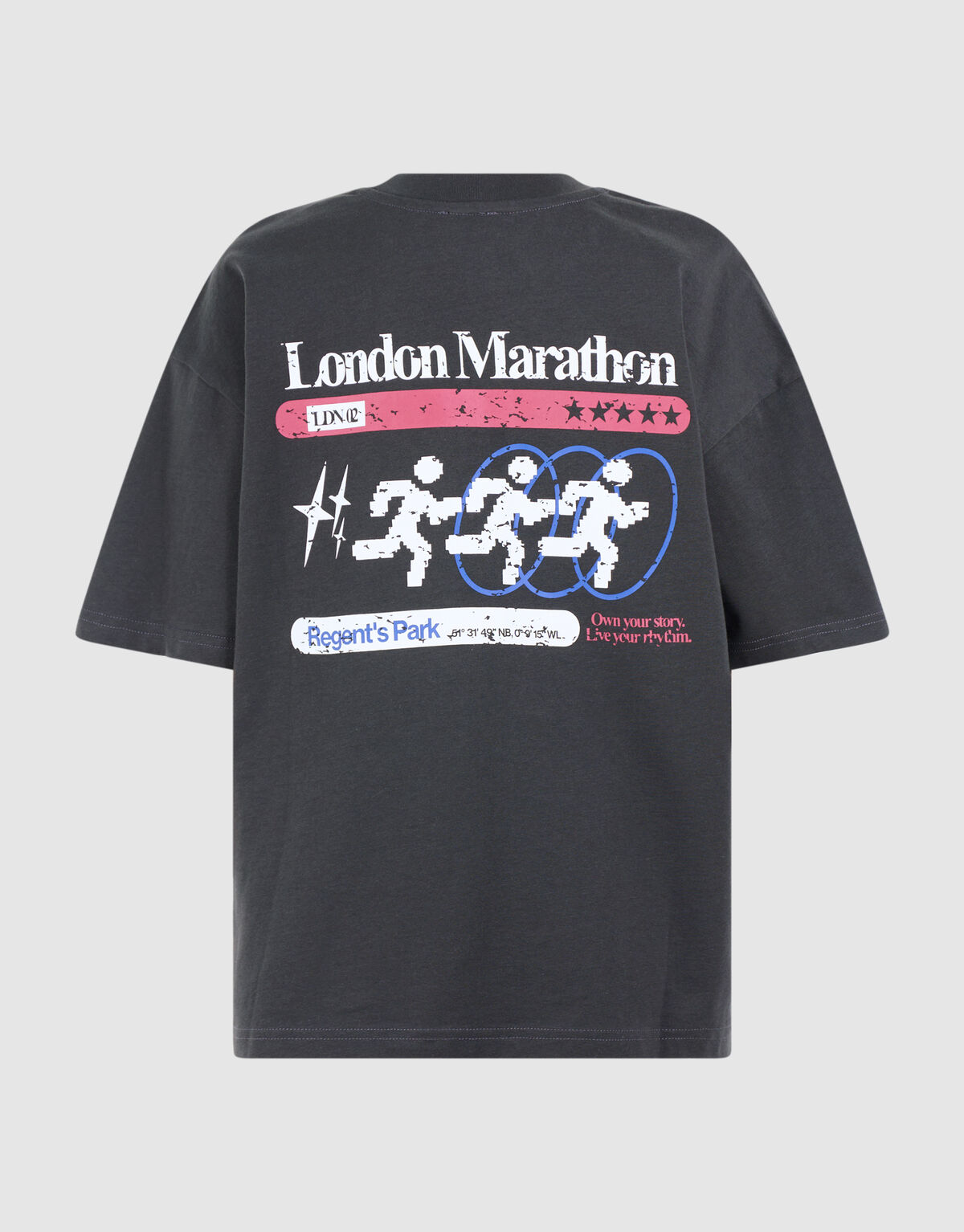 London-Kunstwerk-T-Shirt Dunkelgrau SHOEBY BOYS