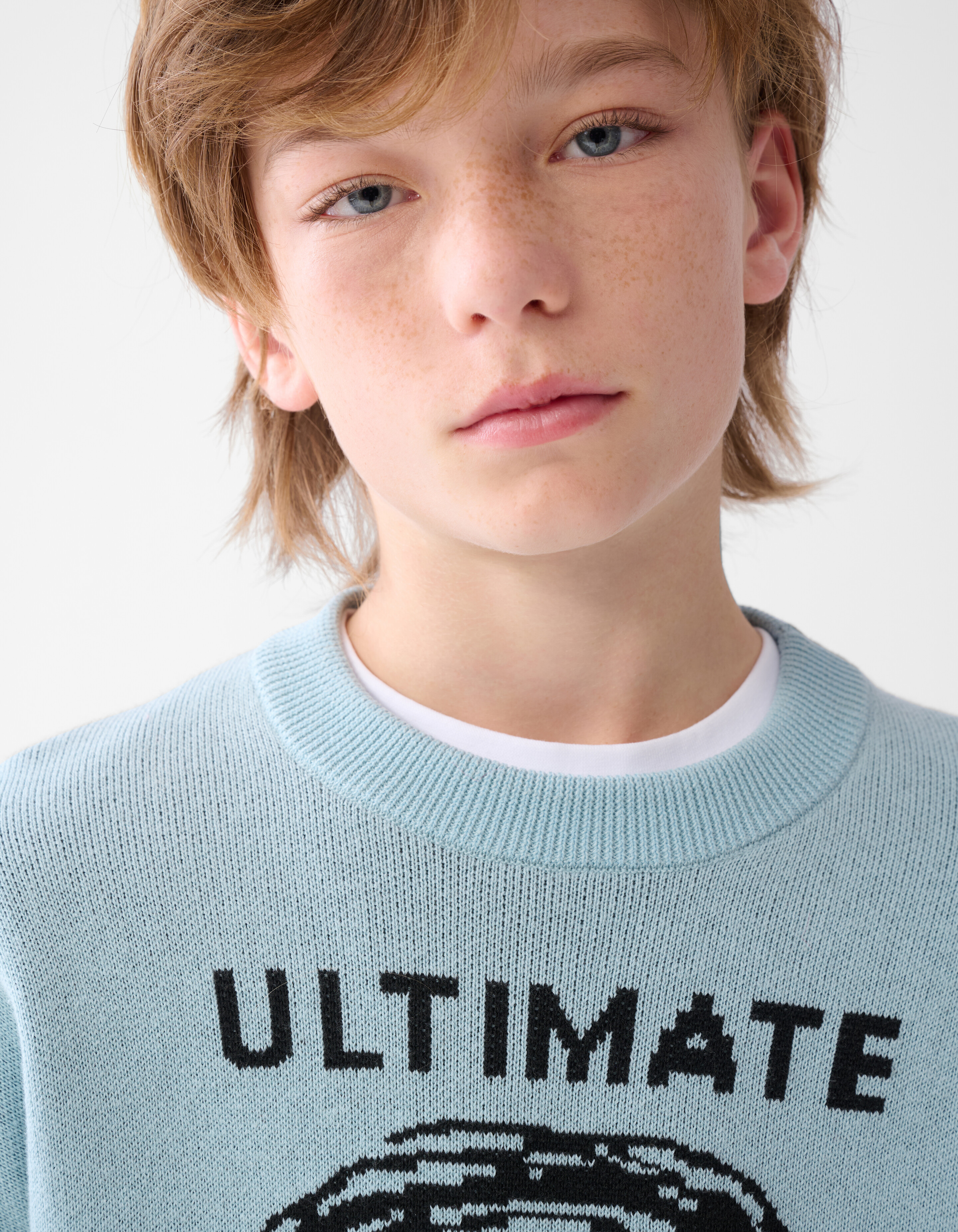 Smiley Strickpullover Hellgr&uuml;n SHOEBY BOYS