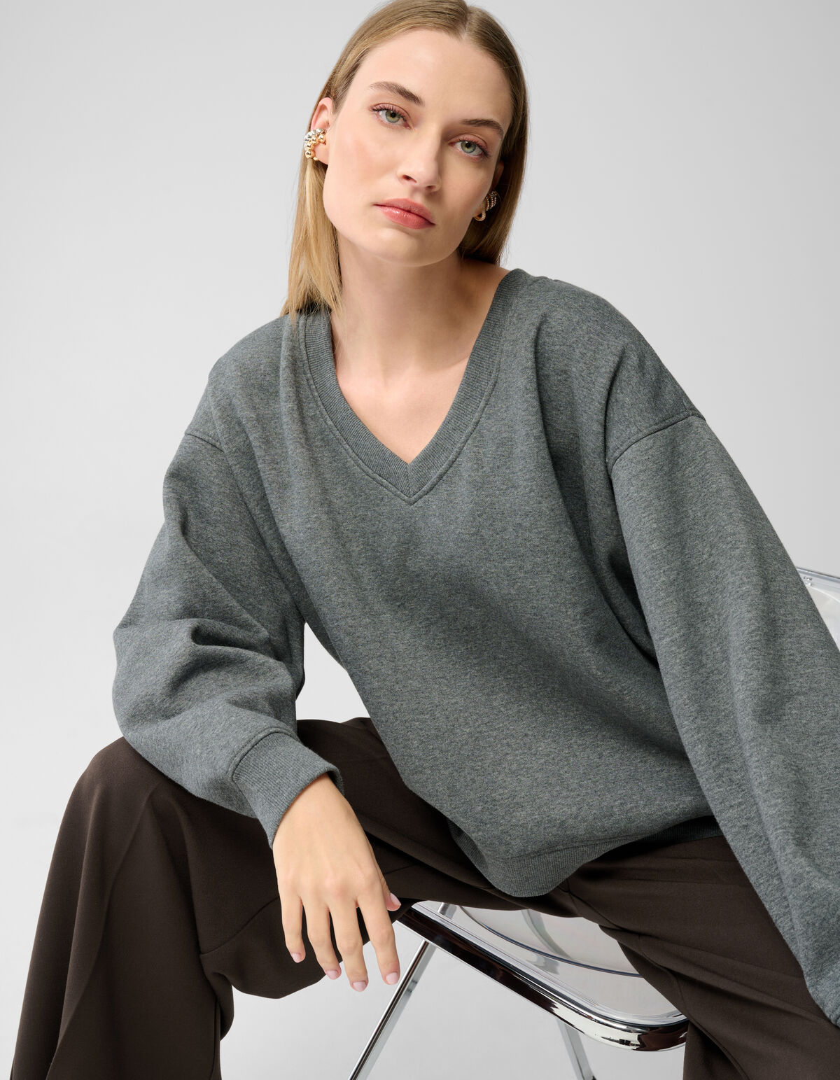 Hose mit weitem Bein in Dunkelbraun von Lonneke SHOEBY WOMEN