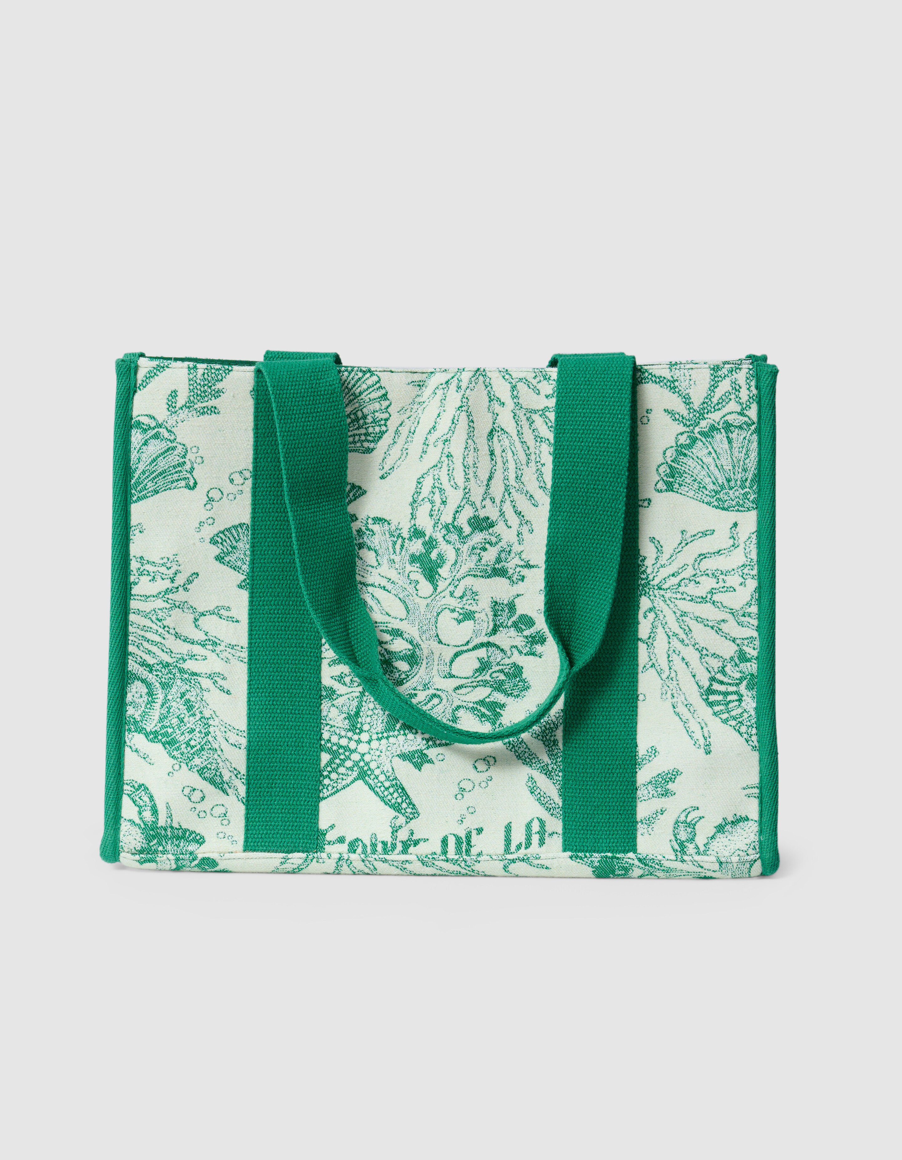 Jacquard Shopper Grün SHOEBY ACCESSOIRES