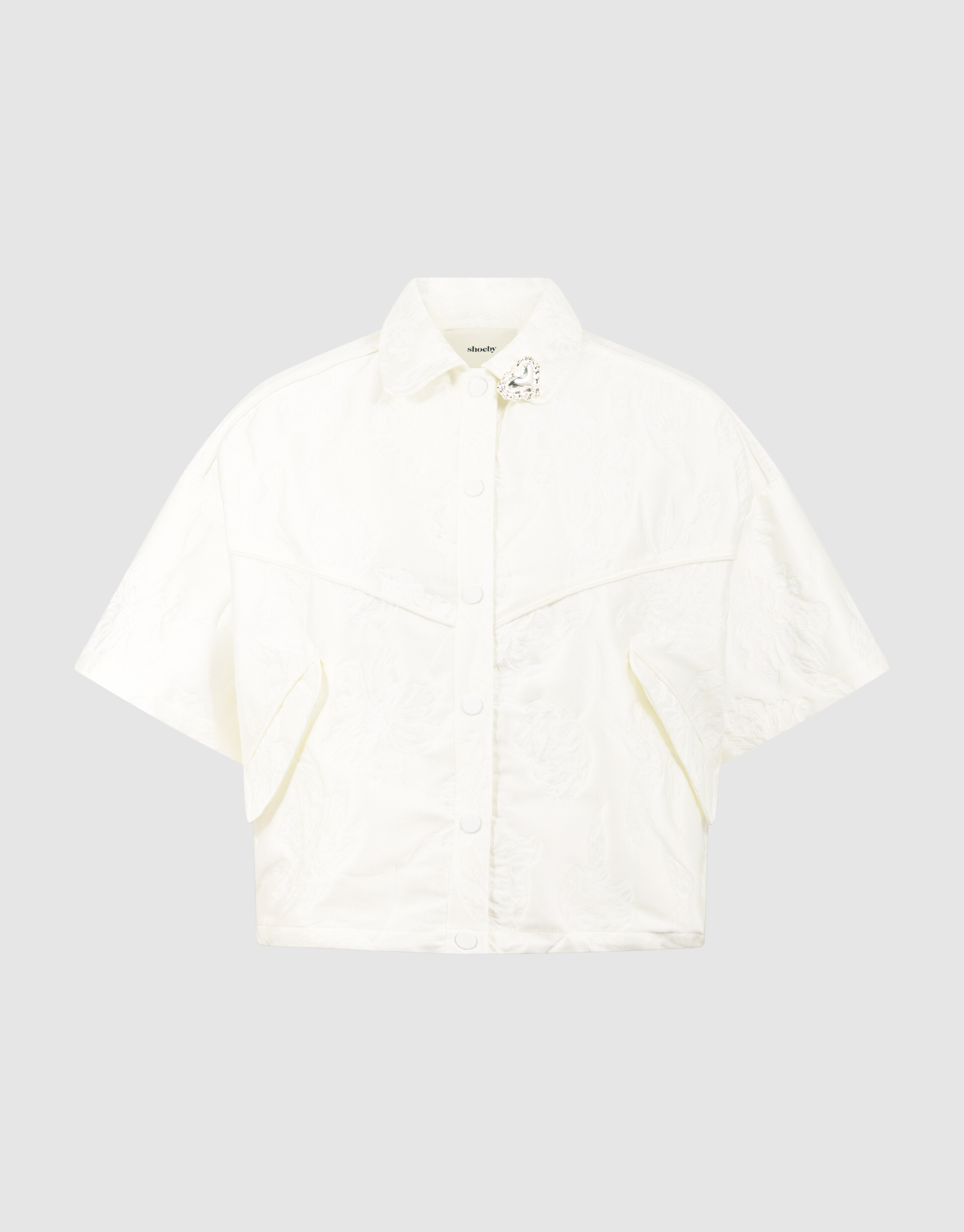 Oversized Jacquard Jacke Off-White SHOEBY WOMEN