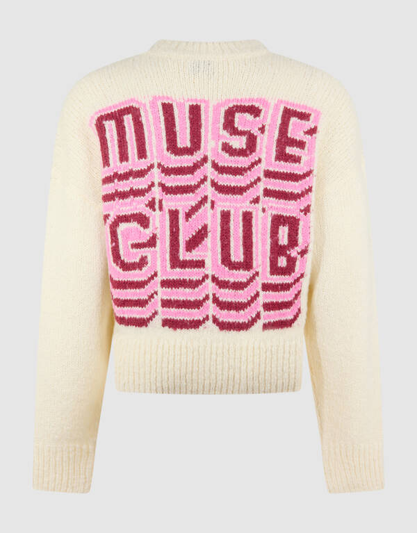 Muse Club Artwork Pullover Gebrochen Wei&szlig; SHOEBY WOMEN