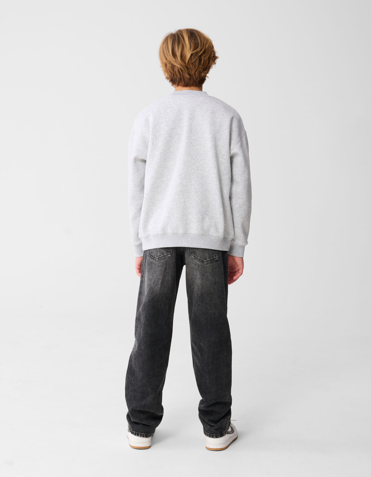 Chicago-Kunstdruck-Pullover, hellgrau SHOEBY BOYS