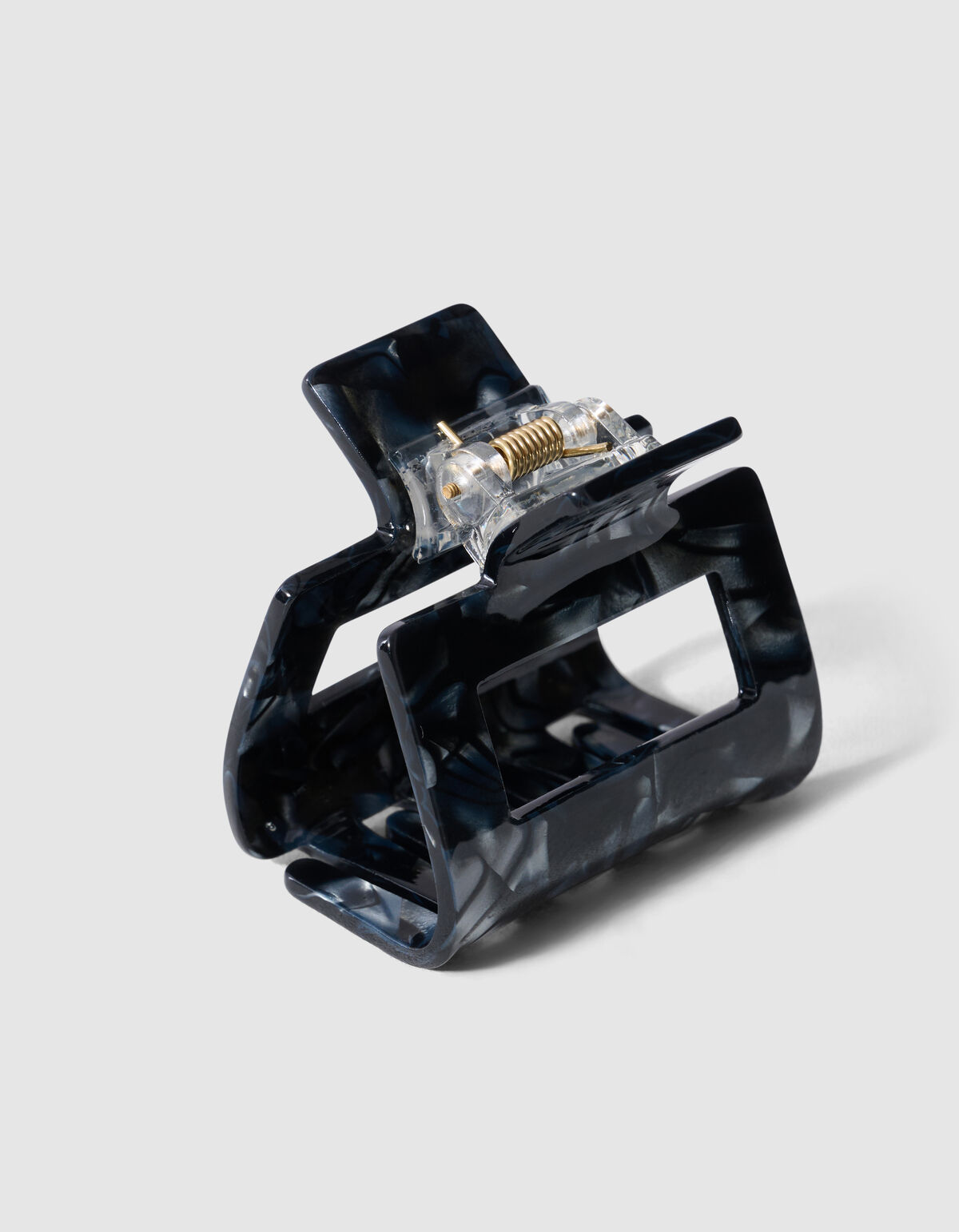 Quadratische Haarspange Schwarz SHOEBY ACCESSOIRES