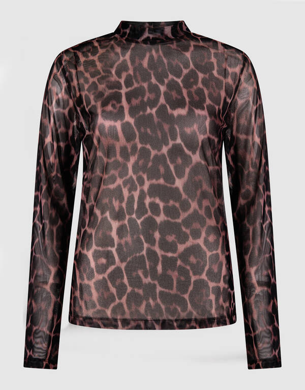 Mesh Jaguar Top Braun SHOEBY WOMEN