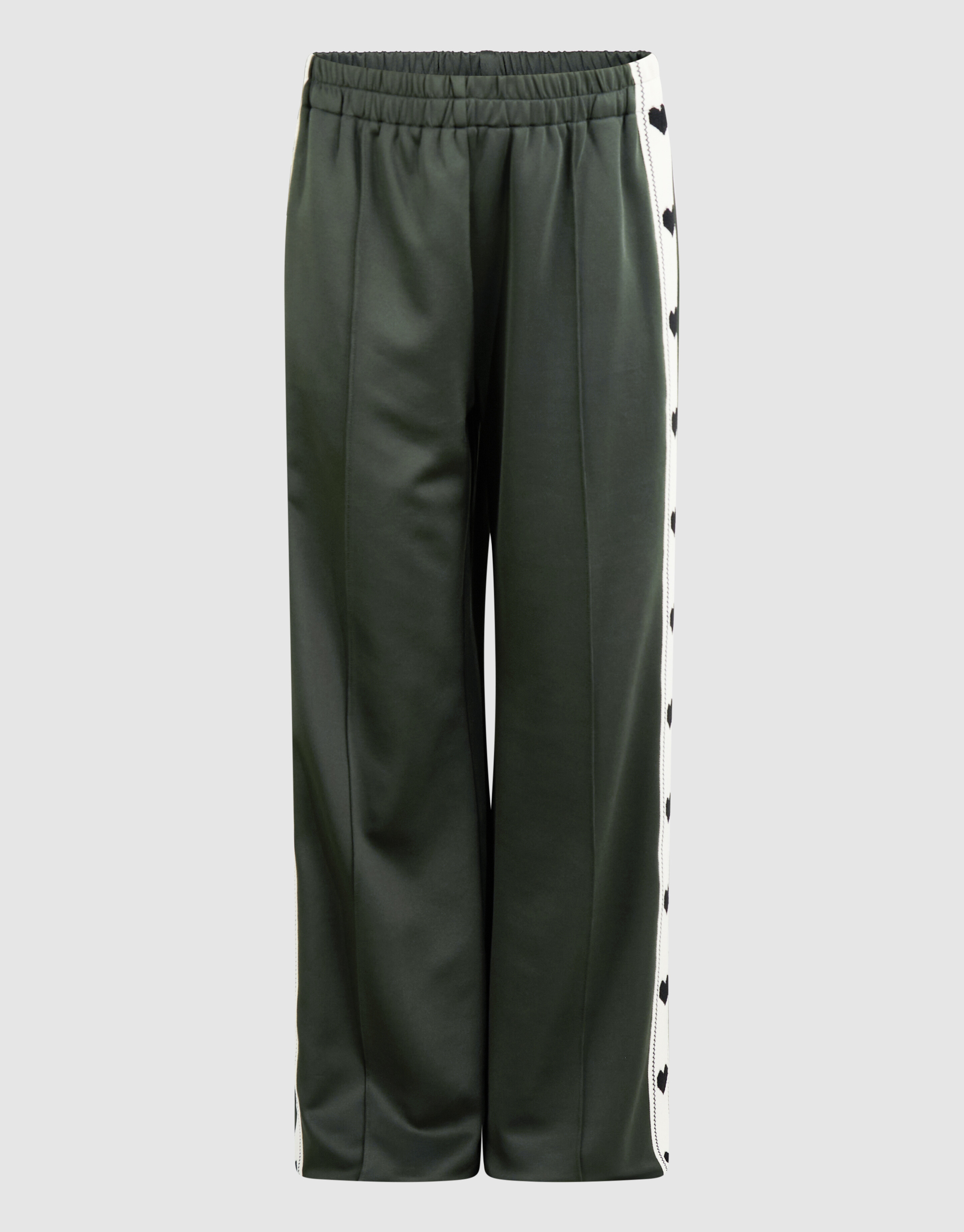 Sporty Heart Wide Leg Fit Broek Donkergroen SHOEBY GIRLS